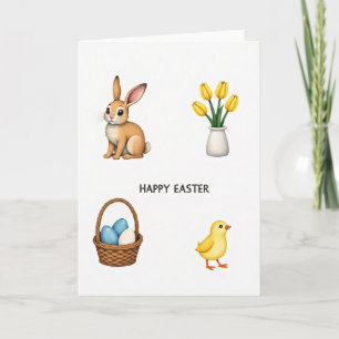 Tarjeta serena de Pascua