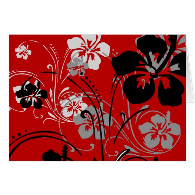 Tarjeta Serenade Tropical (Red) (Anverso (Horizontal))