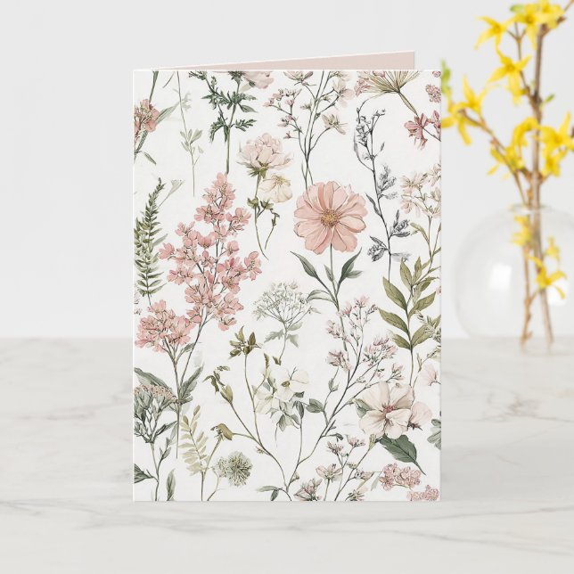 Tarjeta Serene Petals (flor amarilla)