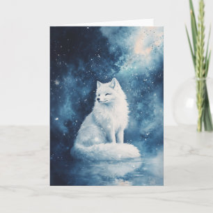 Tarjeta Serenidad Celestial del Zorro de Invierno