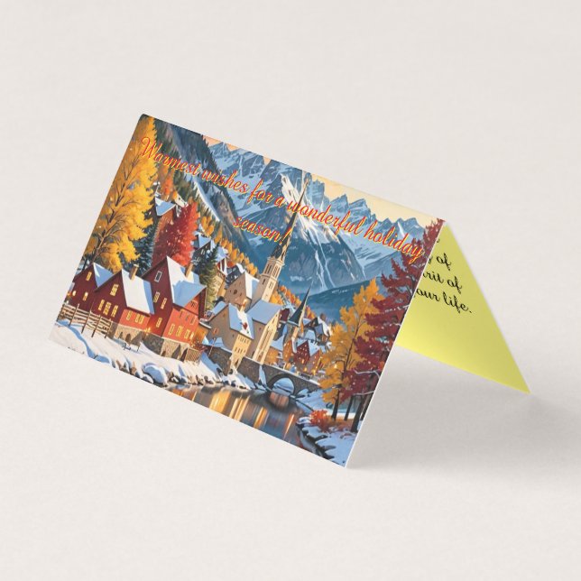 Tarjeta Serenidad en el pueblo (Anverso)