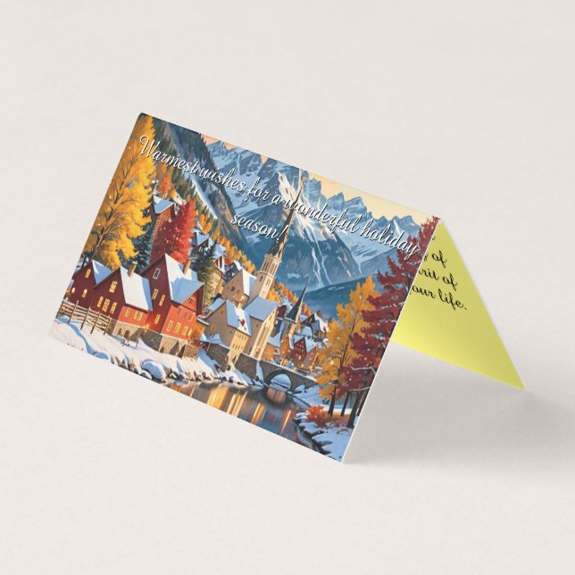 Tarjeta Serenidad en el pueblo (Anverso)