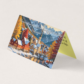 Tarjeta Serenidad en el pueblo