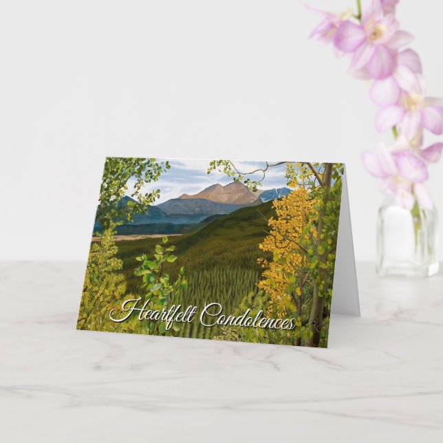 Tarjeta Serenity Prayer Memorial Sympathy Card (Orquídea)