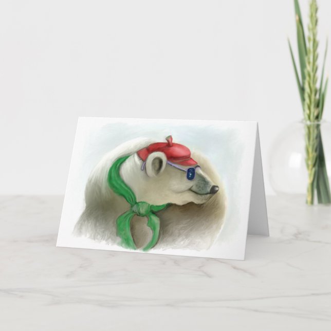 Tarjeta Serie de animales felices "8" (Anverso)