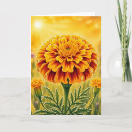 Tarjeta Serie de Pétalos Radiantes – Marigold