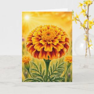 Tarjeta Serie de Pétalos Radiantes – Marigold