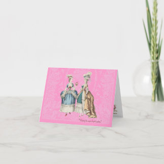 Tarjeta Serie del vintage de Marie Antonieta -… -