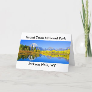 Tarjeta Serie magnífica 1 del parque nacional de Teton