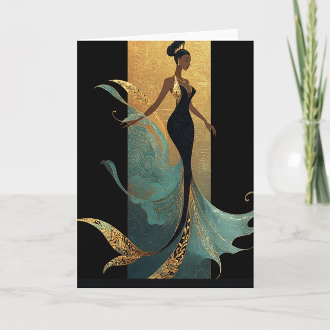 TARJETA SERIE MERMAID NOIR #1  (Anverso)
