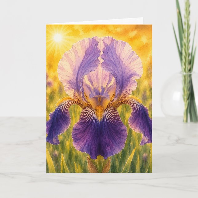 Tarjeta Serie Pétalo Radiante – IRIS (Anverso)