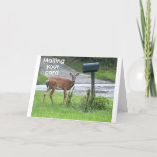 TARJETA SERIOUS/FUNNY DEER DICE "FELIZ CUMPLEAÑOS"