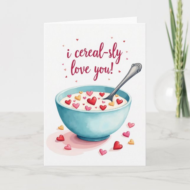 Tarjeta Seriously Cereal Love Card (Anverso)