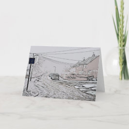 Tarjeta Serlby Lane, Harthill con Woodall.