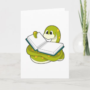 Tarjeta Serpiente en Reading con Libro
