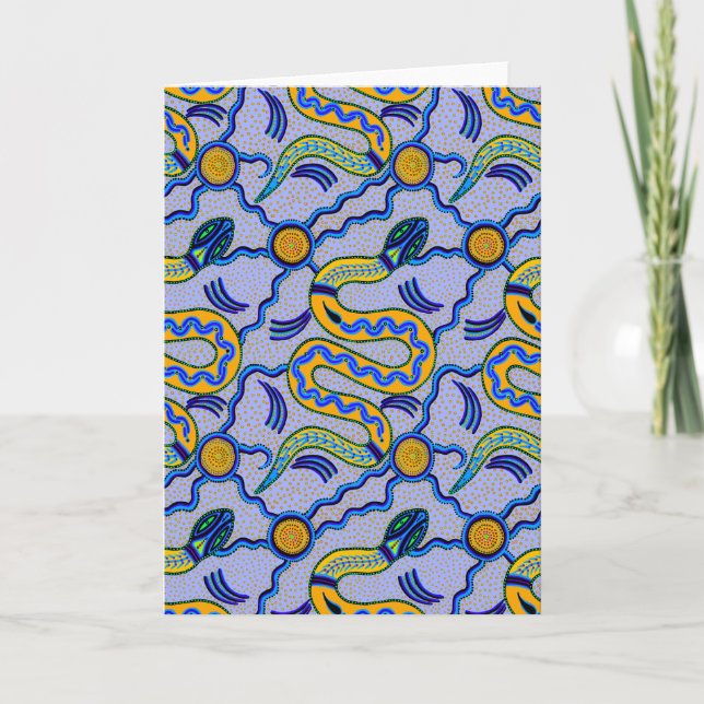 Tarjeta Serpiente Tribal (Anverso)