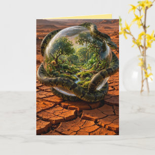 Tarjeta Serpiente y el Orbe de Edén Paisaje de Sueños Surr