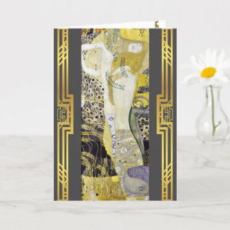 Tarjeta Serpientes de agua de Klimt restauradas
