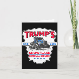 Tarjeta Servicio de Eliminación de Copos de Nieve de Trump