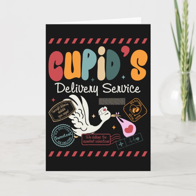 Tarjeta Servicio de entrega de Cupidos Enfermera de parto  (Anverso)
