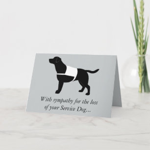 Tarjeta Servicio de Pérdida de Simpatía Labrador Negro Rec