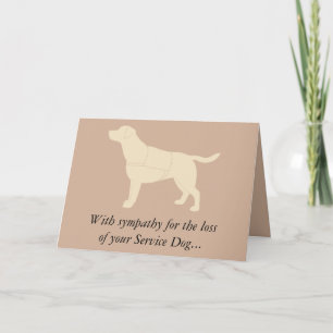 Tarjeta Servicio de Pérdida Simpática Perro Labrador Amari