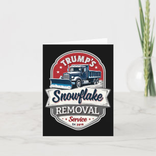 Tarjeta Servicio de remoción de copos de nieve Trump 2024
