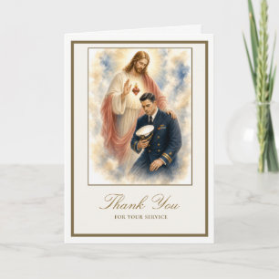 Tarjeta Servicio Militar de la Marina del Sagrado Corazón 