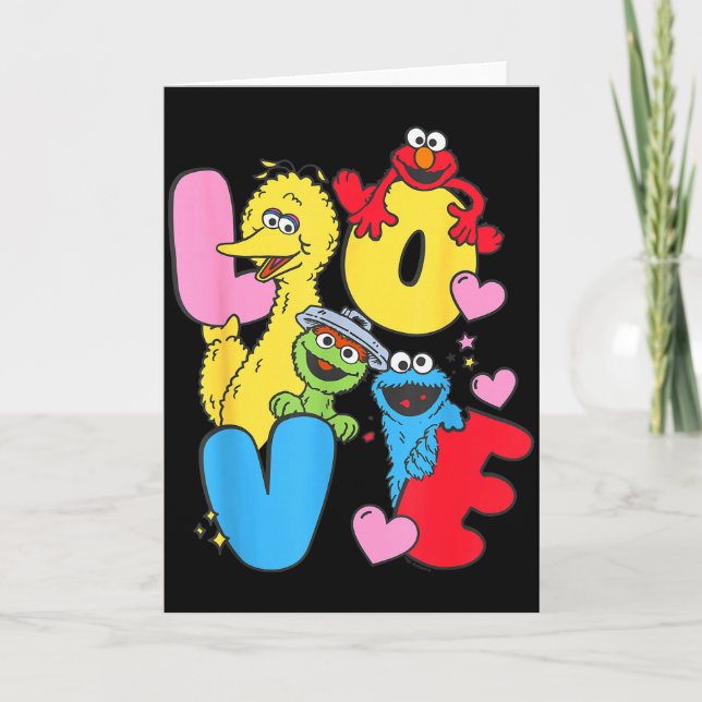 Tarjeta Sesame Street Character Love Valentine  (Anverso)