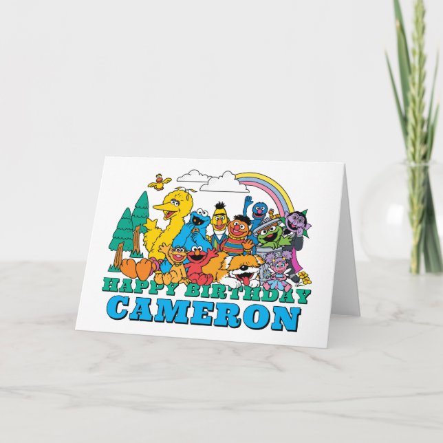 Tarjeta Sesame Street Characters Birthday Card (Anverso)
