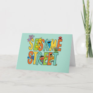 Tarjeta Sesame Street   Cumpleaños Feliz