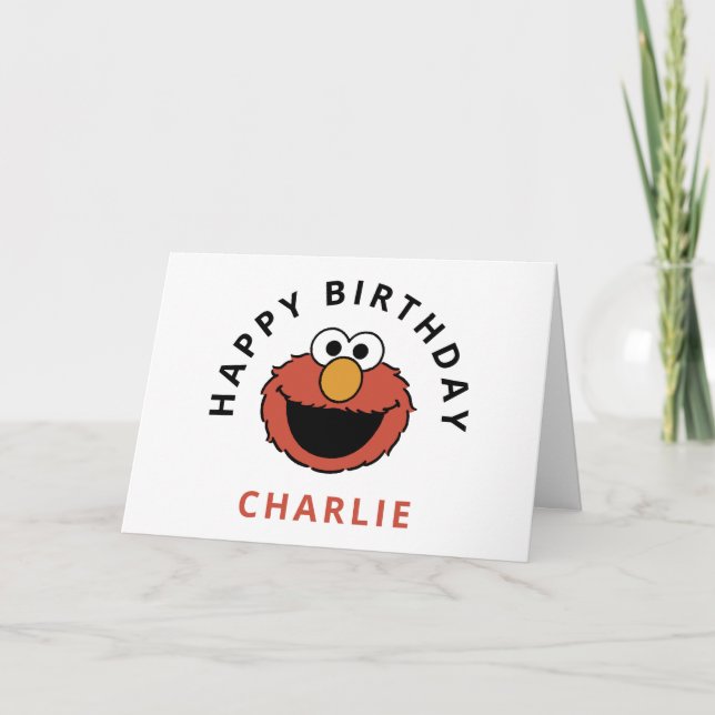 Tarjeta Sesame Street | Elmo Card (Anverso)