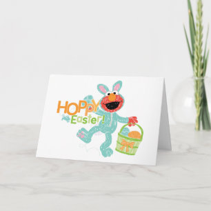 Tarjeta Sesame Street - Elmo   Hoppy Easter