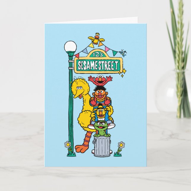 Tarjeta Sesame Street | Feliz Cumpleaños (Anverso)