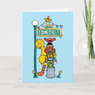 Tarjeta Sesame Street   Feliz Cumpleaños