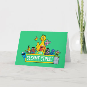Tarjeta Sesame Street   Feliz Cumpleaños