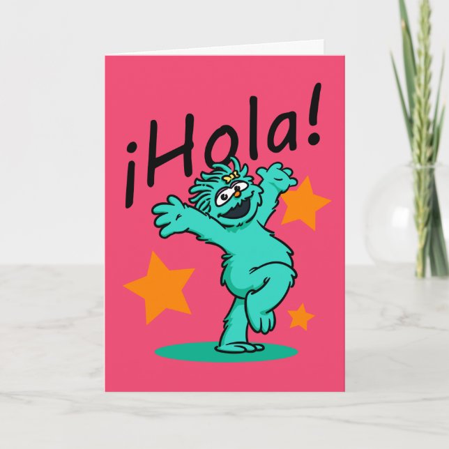Tarjeta Sesame Street | ¡Hola! Rosita (Anverso)
