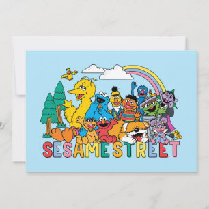 Tarjeta Sesame Street   Ola de Arcoíris