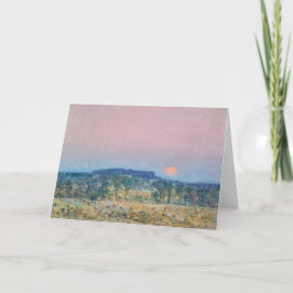 Tarjeta Setiembre Moonrise | Childe Hassam