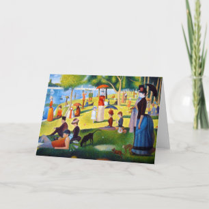Tarjeta Seurat: Un domingo en el La grande Jatte