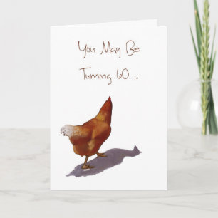 Tarjeta Sexagésimo cumpleaños: Todavía eres un pollo de pr