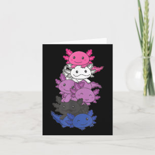 Tarjeta Sexo Fluido Orgullo De Género Lgbtq Axolotl _1
