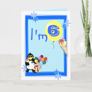 Tarjeta Sexto cumpleaños