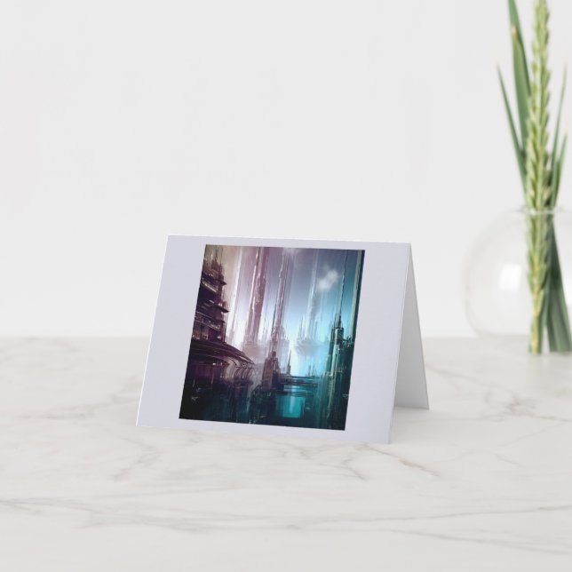 Tarjeta SF Ciudad futurista 2 (Anverso)