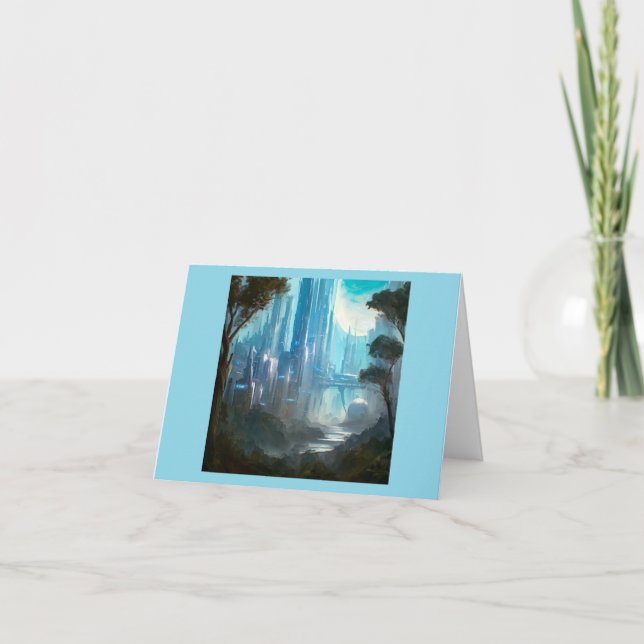 Tarjeta SF - Ciudad Sobre El Planeta Forestal 2 (Anverso)