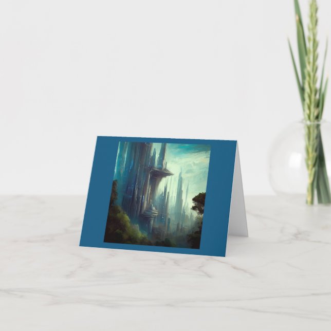 Tarjeta SF - Ciudad Sobre El Planeta Forestal 3 (Anverso)