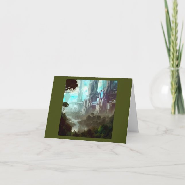 Tarjeta SF - Ciudad Sobre El Planeta Forestal 4 (Anverso)