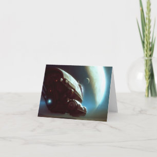 Tarjeta SF Orbiting Spaceship 1