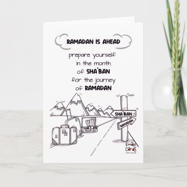 Tarjeta Shaban - Bendiciones del Mes Santo (Anverso)