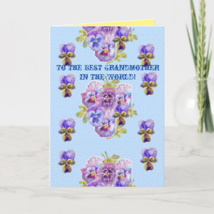 Tarjeta Shabby Chic Eres La Mejor Abuela